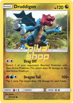 Pokémon
 Unified Minds 157/236 Druddigon Reverse Holo - PikaShop