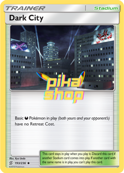 Pokémon
 Unified Minds 193/236 Dark City - PikaShop