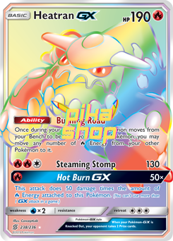Pokémon
 Unified Minds 238/236 Heatran GX Rainbow Rare - PikaShop