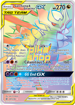 Pokémon
 Unified Minds 247/236 Garchomp & Giratina GX Tag Team Rainbow Rare - PikaShop