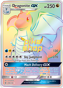 Pokémon
 Unified Minds 248/236 Dragonite GX Rainbow Rare - PikaShop