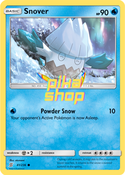 Pokémon
 Unified Minds 041/236 Snover Reverse Holo - PikaShop