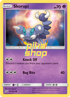 Pokémon
 Unified Minds 082/236 Skorupi - PikaShop