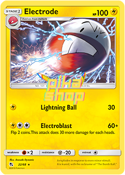 Pokémon
 Hidden Fates 22/68 Electrode - PikaShop
