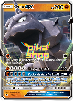 Pokémon
 Hidden Fates 36/68 Onix GX Half Art - PikaShop