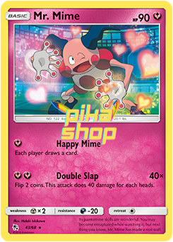 Pokémon
 Hidden Fates 43/68 Mr. Mime - PikaShop