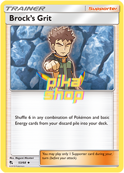 Pokémon
 Hidden Fates 53/68 Brock's Grit - PikaShop