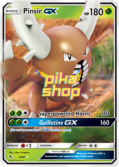 Pokémon
 Hidden Fates 06/68 Pinsir GX Half Art - PikaShop
