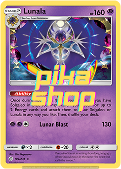 Pokémon
 Cosmic Eclipse 102/236 Lunala Holo