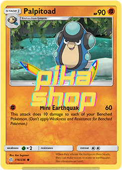 Pokémon
 Cosmic Eclipse 116/236 Palpitoad Reverse Holo