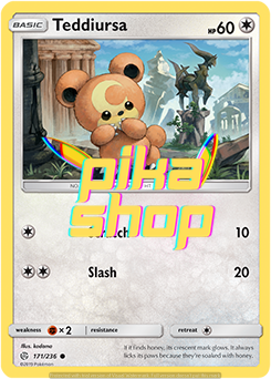 Pokemon Cosmic Eclipse 171/236 Teddiursa Reverse Holo