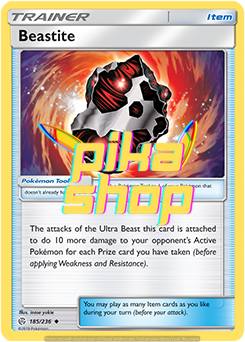 Pokémon
 Cosmic Eclipse 185/236 Beastite Reverse Holo