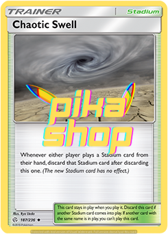 Pokémon
 Cosmic Eclipse 187/236 Chaotic Swell
