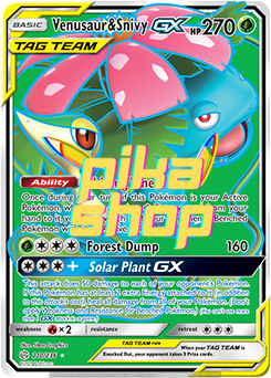 Pokémon
 Cosmic Eclipse 210/236 Venusaur & Snivy GX Tag Team Full Art