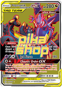 Pokémon
 Cosmic Eclipse 223/236 Naganadel & Guzzlord GX Tag Team Full Art