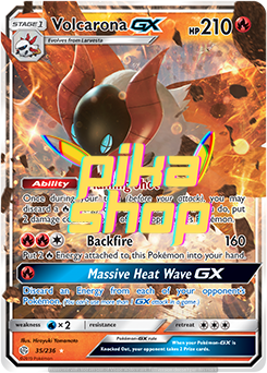 Pokémon
 Cosmic Eclipse 035/236 Volcarona GX Half Art