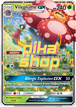 Pokémon
 Cosmic Eclipse 004/236 Vileplume GX Half Art