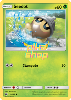 Pokémon
 Celestial Storm 012/168 Seedot Reverse Holo - PikaShop