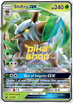 Pokémon
 Celestial Storm 014/168 Shiftry GX Half Art - PikaShop