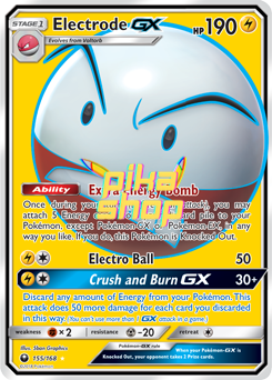 Pokémon
 Celestial Storm 155/168 Electrode GX Full Art - PikaShop