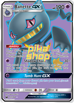 Pokémon
 Celestial Storm 157/168 Banette GX Full Art - PikaShop