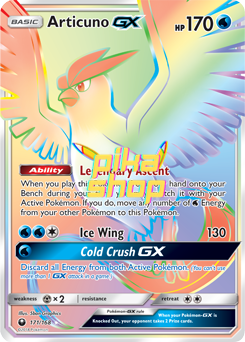 Pokémon
 Celestial Storm 171/168 Articuno GX Rainbow Rare - PikaShop