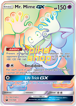 Pokémon
 Celestial Storm 173/168 Mr. Mime GX Rainbow Rare - PikaShop