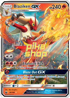 Pokémon
 Celestial Storm 028/168 Blaziken GX Half Art - PikaShop
