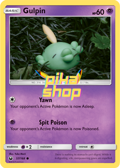 Pokémon
 Celestial Storm 057/168 Gulpin - PikaShop