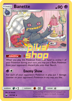 Pokémon
 Celestial Storm 065/168 Banette - PikaShop