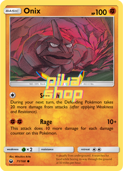 Pokémon
 Celestial Storm 071/168 Onix Reverse Holo - PikaShop