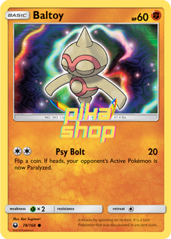 Pokémon
 Celestial Storm 078/168 Baltoy - PikaShop