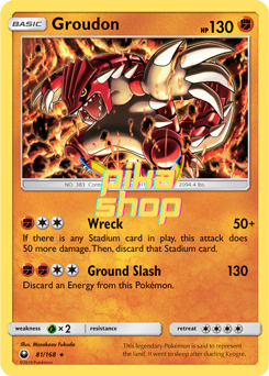 Pokémon
 Celestial Storm 081/168 Groudon Holo - PikaShop