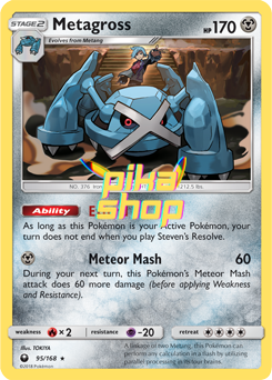 Pokémon
 Celestial Storm 095/168 Metagross Holo - PikaShop