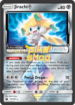 Pokémon
 Celestial Storm 097/168 Jirachi Prism - PikaShop