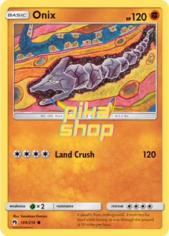 Pokémon
 Lost Thunder 109/214 Onix - PikaShop
