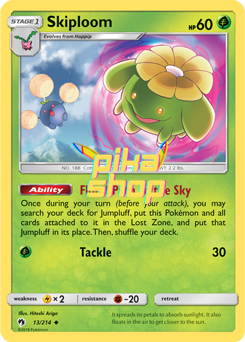 Pokémon
 Lost Thunder 013/214 Skiploom Reverse Holo - PikaShop