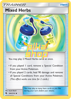 Pokémon
 Lost Thunder 184/214 Mixed Herbs Reverse Holo - PikaShop