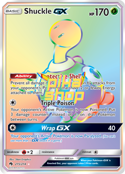 Pokémon
 Lost Thunder 215/214 Shuckle GX Rainbow Rare - PikaShop