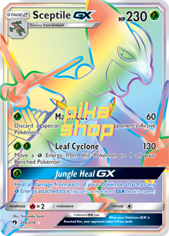 Pokémon
 Lost Thunder 216/214 Sceptile GX Rainbow Rare - PikaShop