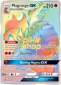 Pokémon
 Lost Thunder 218/214 Magcargo GX Rainbow Rare - PikaShop
