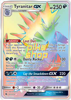 Pokémon
 Lost Thunder 223/214 Tyranitar GX Rainbow Rare - PikaShop