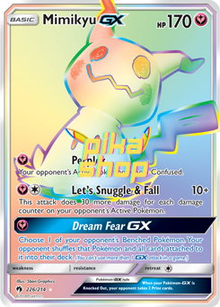 Pokémon
 Lost Thunder 226/214 Mimikyu GX Rainbow Rare - PikaShop