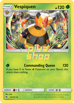Pokémon
 Lost Thunder 032/214 Vespiquen Reverse Holo - PikaShop