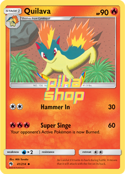 Pokémon
 Lost Thunder 041/214 Quilava Reverse Holo - PikaShop