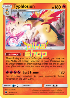 Pokémon
 Lost Thunder 042/214 Typhlosion Reverse Holo - PikaShop