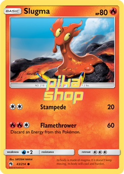 Pokémon
 Lost Thunder 043/214 Slugma Reverse Holo - PikaShop