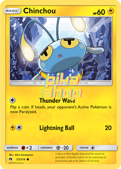 Pokémon
 Lost Thunder 073/214 Chinchou - PikaShop