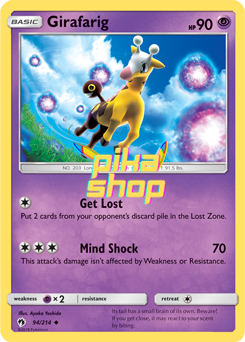 Pokémon
 Lost Thunder 094/214 Girafarig - PikaShop