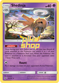 Pokémon
 Lost Thunder 095/214 Shedinja Reverse Holo - PikaShop